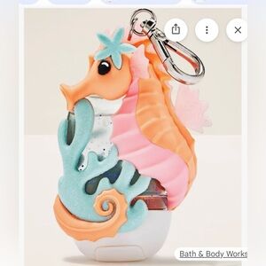 Bath & Body Works Orange, Pink & Teal Seahorse Hand Soap Holder